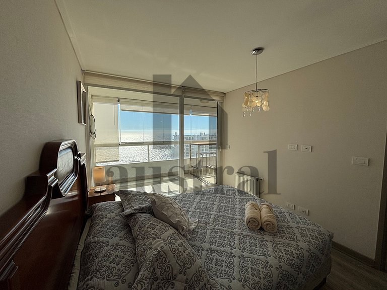 Hermoso depto con vista al mar y jardines