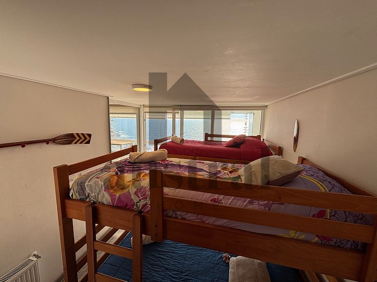 Hermoso depto con vista al mar y jardines