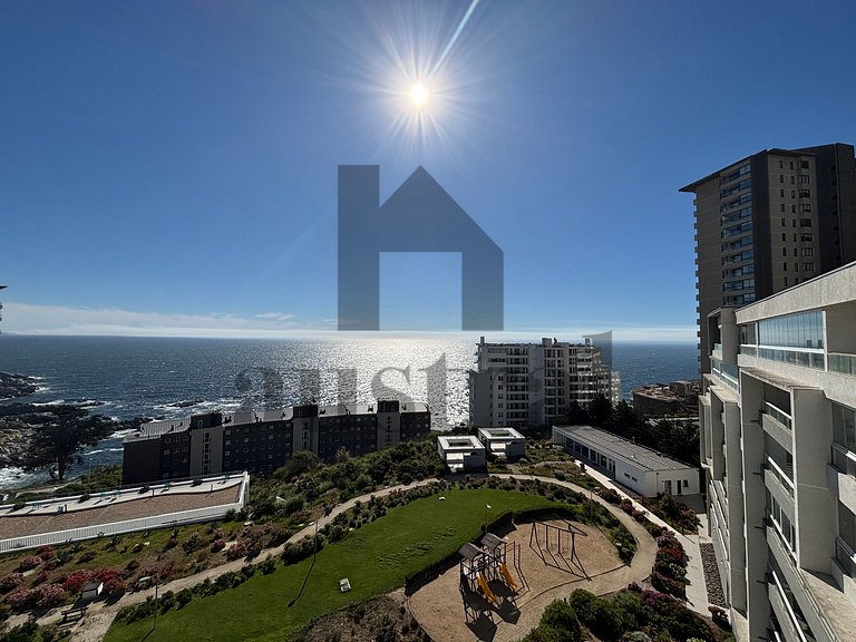 Hermoso depto con vista al mar y jardines