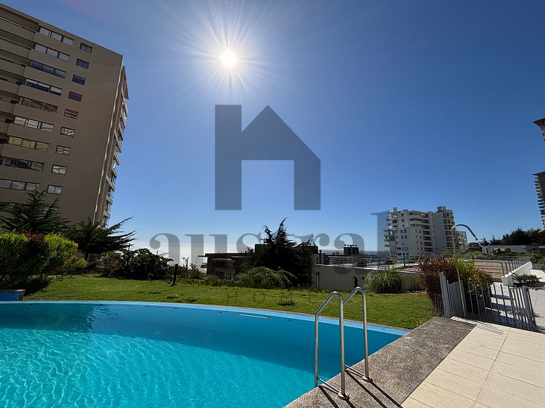 Hermoso depto con vista al mar y jardines