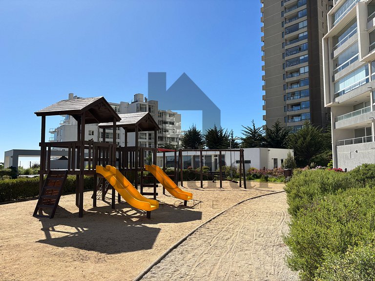Hermoso depto con vista al mar y jardines