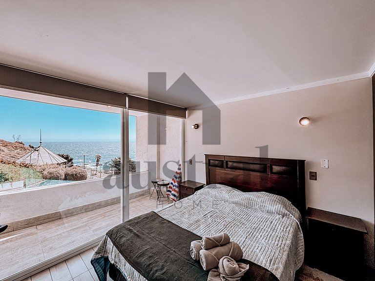 Bello depto con vista al mar