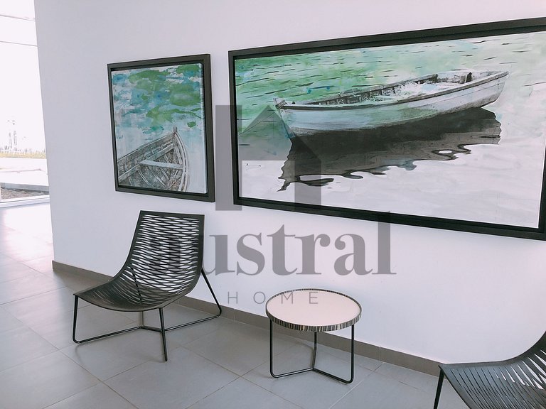 Apartamento com Linda Vista para o Mar