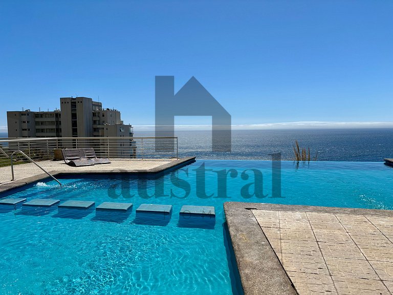 Apartamento com Linda Vista para o Mar, Reñaca