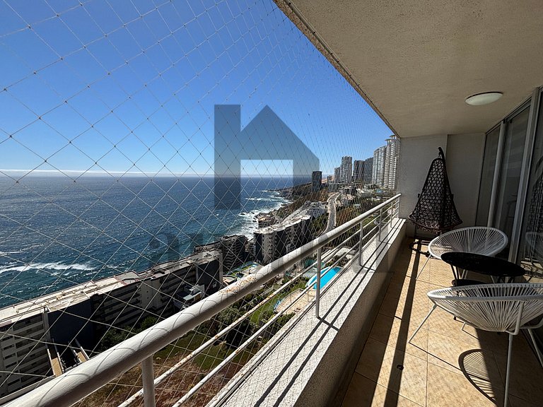 Apartment with Beautiful Sea View, Reñaca
