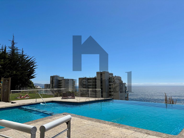 Apartamento com Linda Vista para o Mar, Reñaca