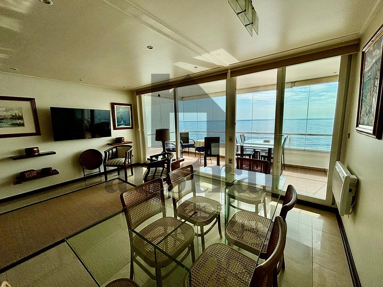 Depto con terraza y fantástica vista al mar