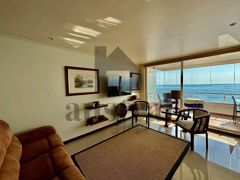 Depto con terraza y fantástica vista al mar