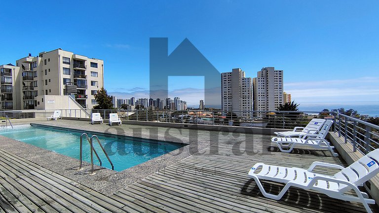 Apartamento com Vista Panorâmica para o Mar, Concón
