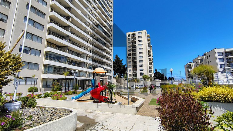 Vista panorámica al mar y Concón