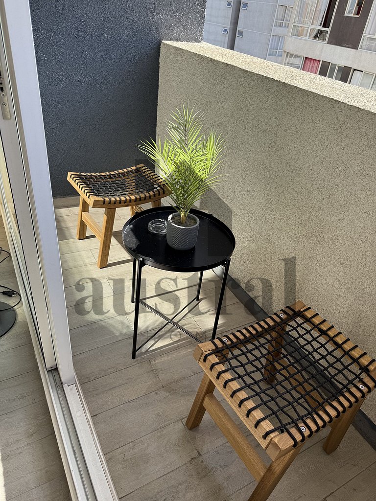 Modern and central studio in Ñuñoa