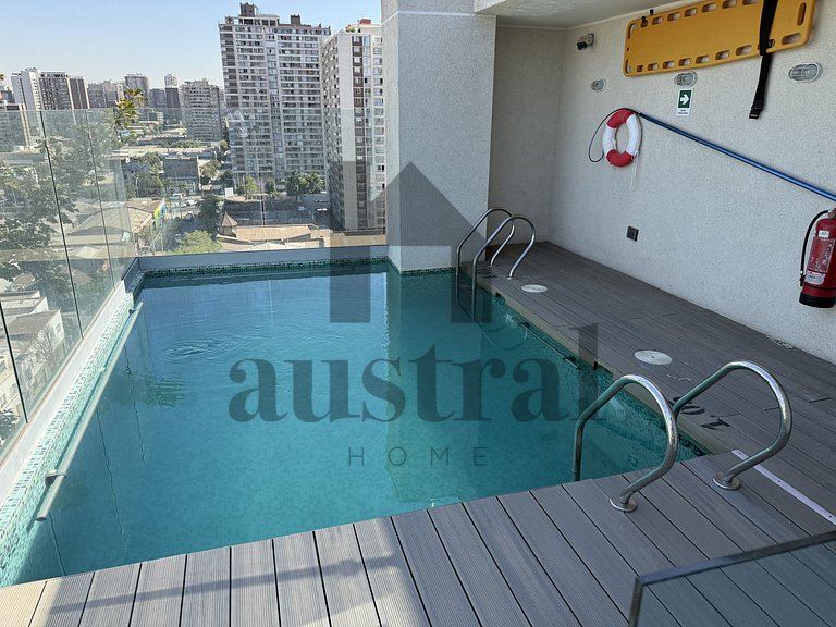 Modern and central studio in Ñuñoa