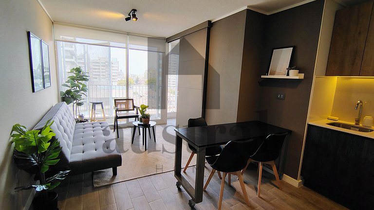 Apartamento encantador no bairro de Ñuñoa.