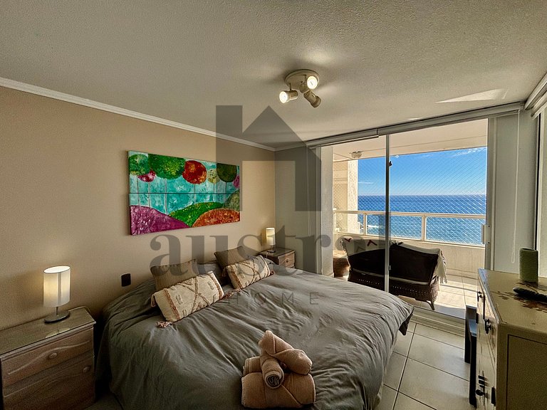 Apartamento à beira-mar com vista deslumbrante