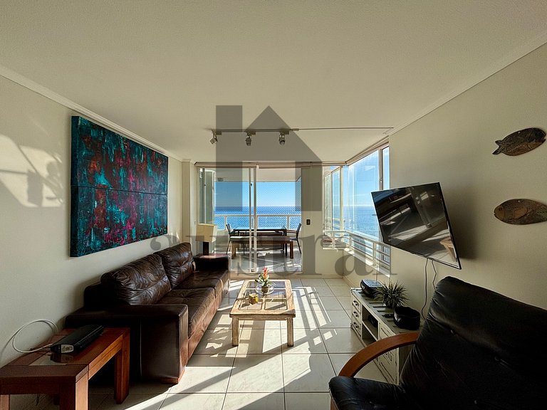 Apartamento à beira-mar com vista deslumbrante