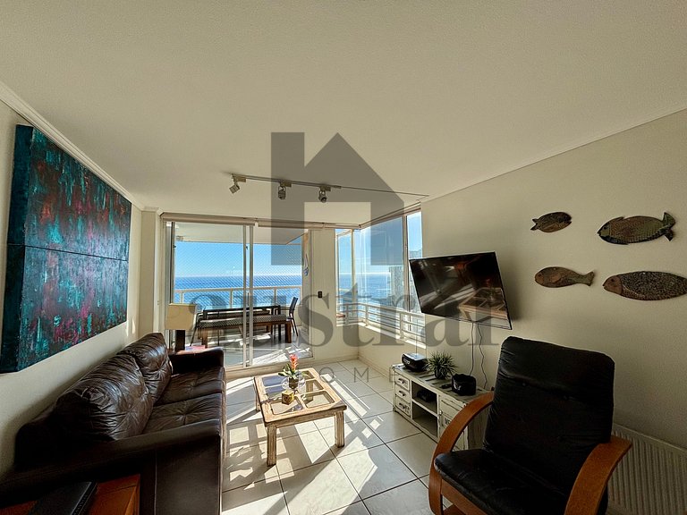 Apartamento à beira-mar com vista deslumbrante