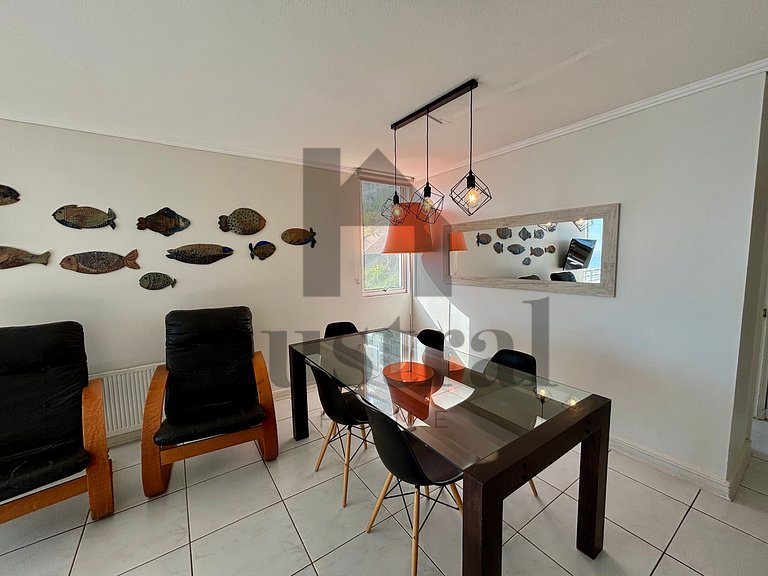 Apartamento à beira-mar com vista deslumbrante