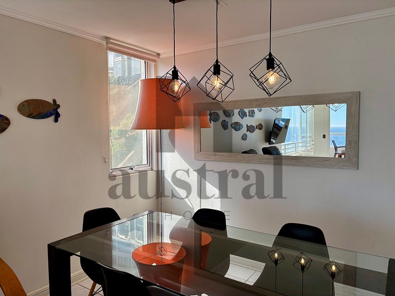 Apartamento à beira-mar com vista deslumbrante