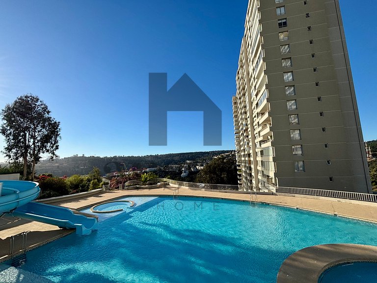 Aconchegante apartamento com Vista Desobstruída para o Mar