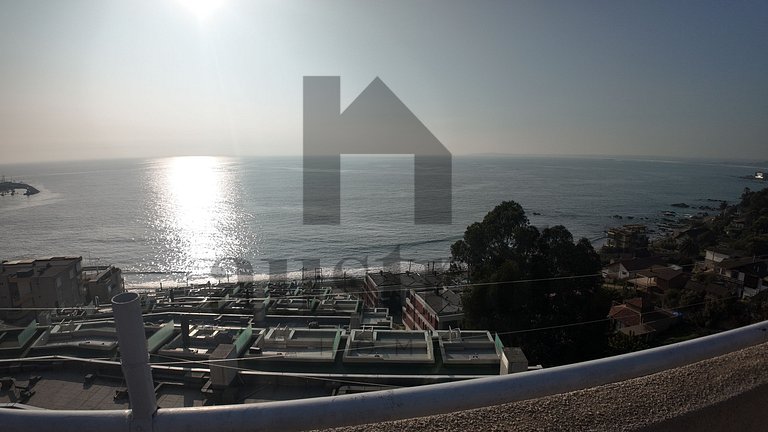 Amplio depto con vista al mar