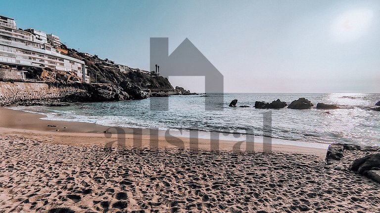 Vista clara e próximo à praia