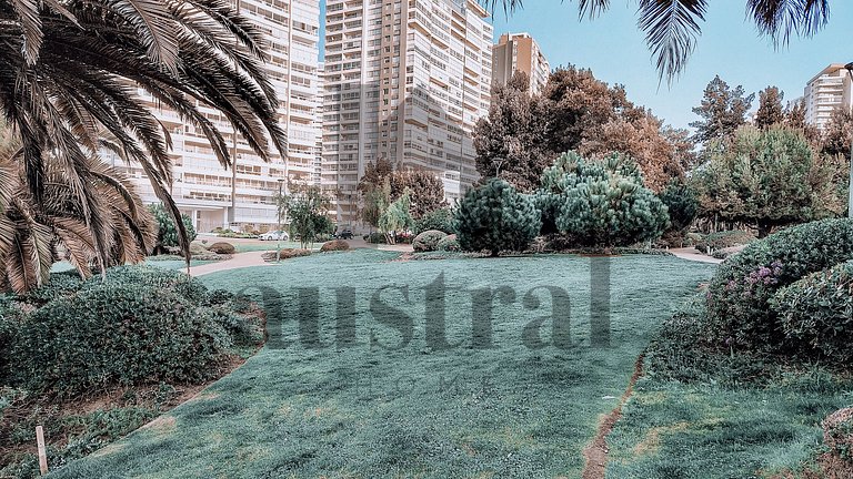 Hermoso depto con vista al mar y jardines
