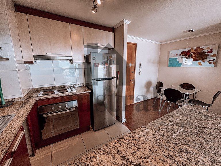 Apartamento confortável com uma bela vista para o mar