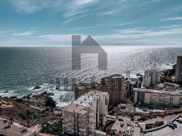 Cómodo depto con Hermosa Vista al Mar