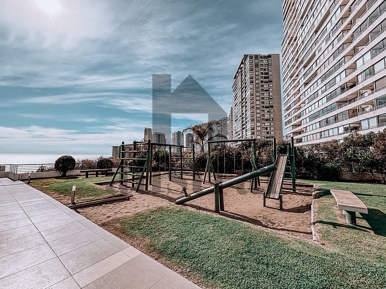 Apartamento confortável com uma bela vista para o mar