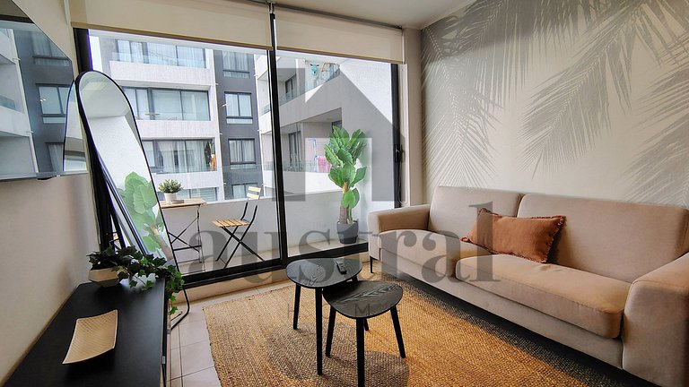 Moderno depto frente a Mall Plaza Egaña