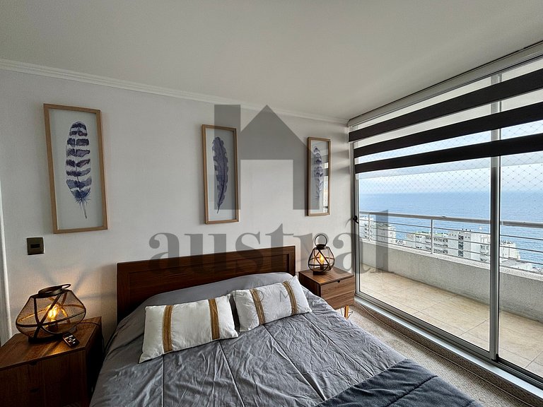 Apartamento com Linda Vista para o Mar, Reñaca
