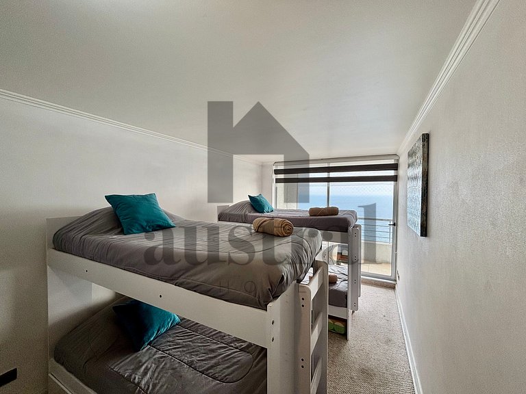 Apartamento com Linda Vista para o Mar, Reñaca