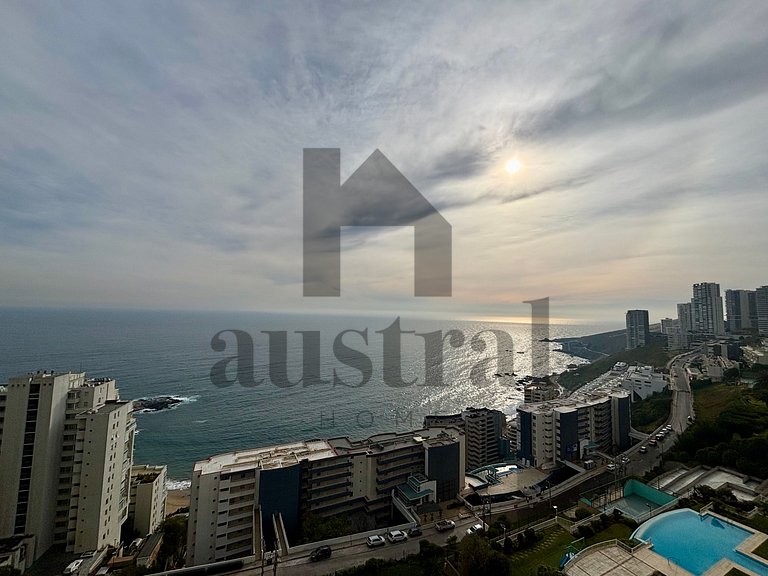 Apartamento com Linda Vista para o Mar, Reñaca