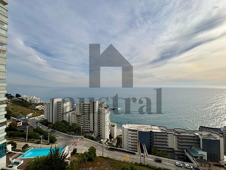 Apartment with Beautiful Sea View, Reñaca