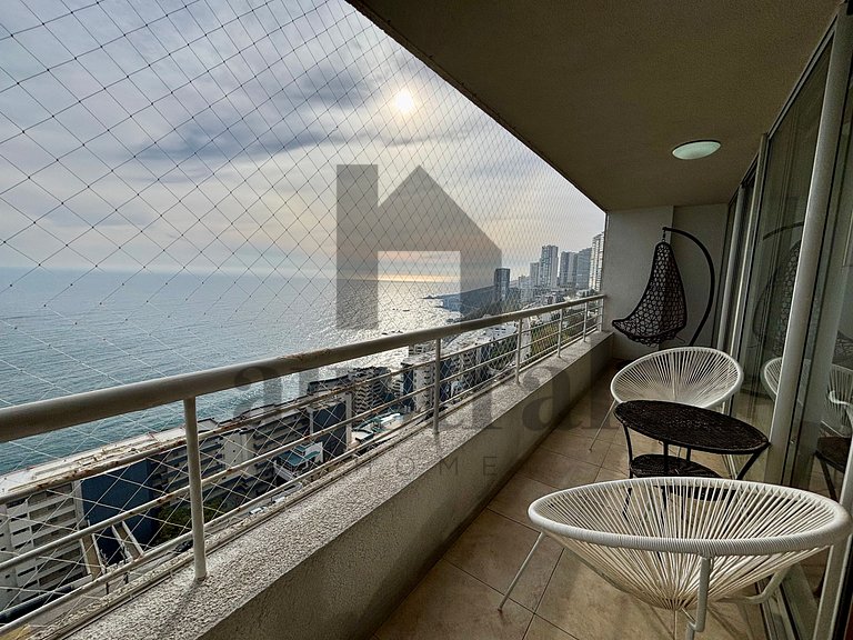 Apartamento com Linda Vista para o Mar, Reñaca