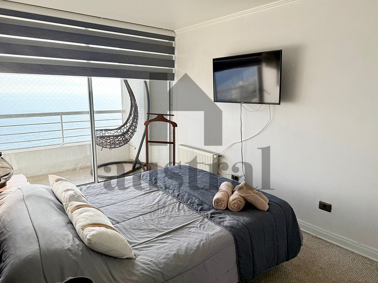 Apartamento com Linda Vista para o Mar, Reñaca