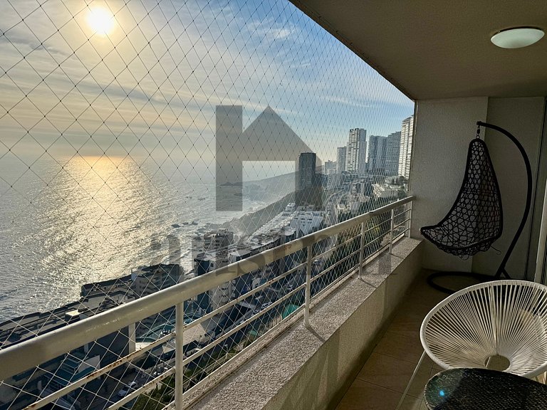 Apartamento com Linda Vista para o Mar, Reñaca