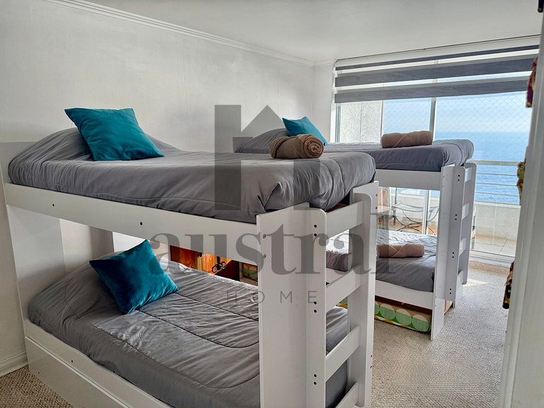 Apartamento com Linda Vista para o Mar, Reñaca