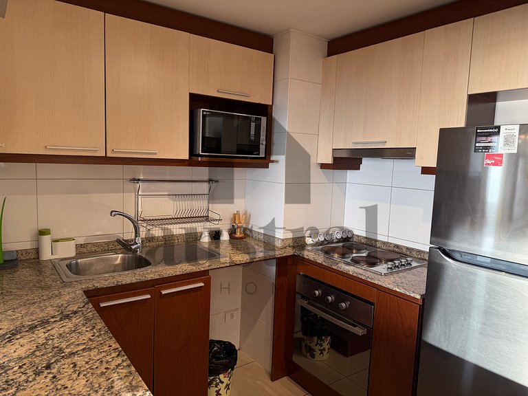 Apartamento confortável com uma bela vista para o mar