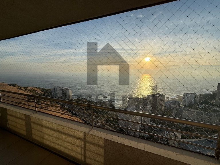 Cómodo depto con Hermosa Vista al Mar