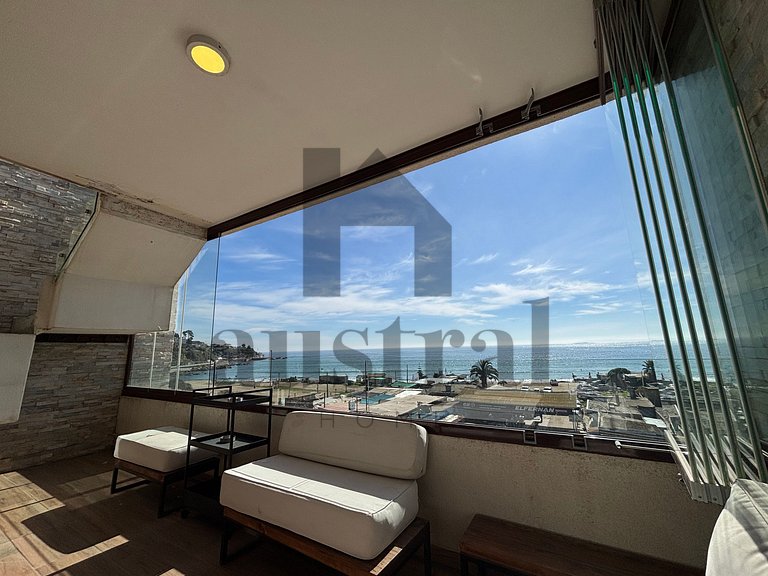 Vista espectacular en la costa de Concon