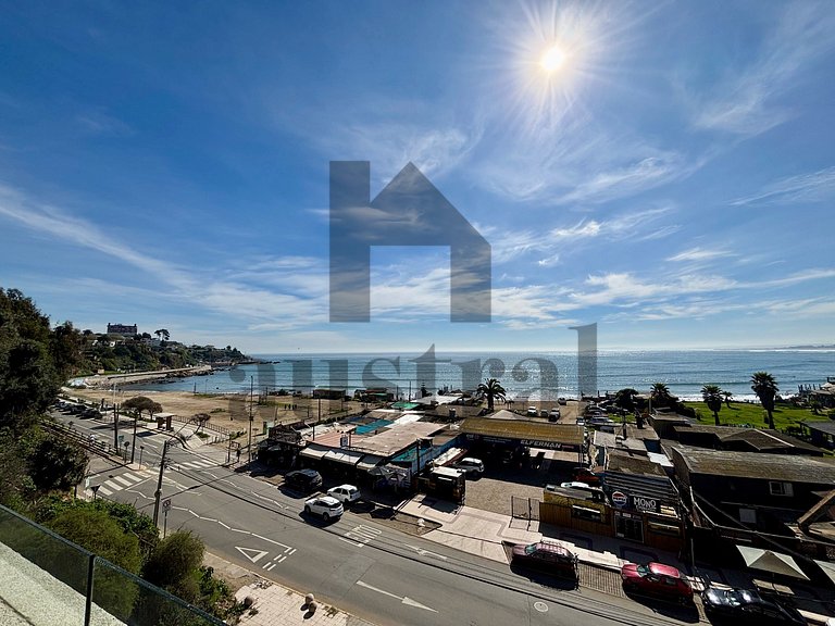 Vista espectacular en la costa de Concon