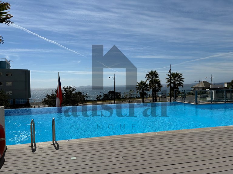 Espectacular vista al mar y piscina climatizada