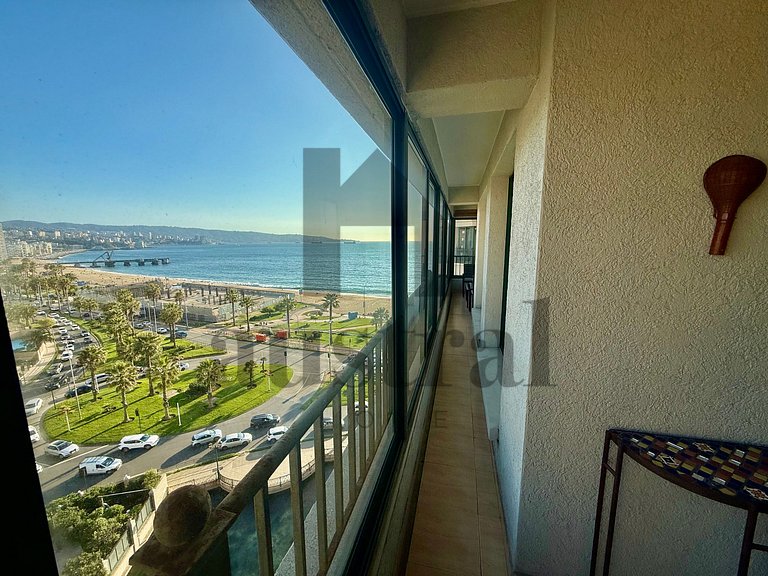 Espaçoso apartamento de frente para a praia e San Martin