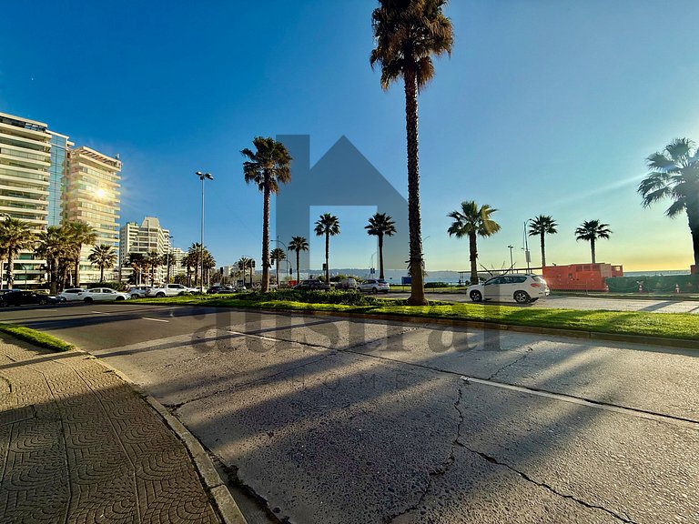 Espaçoso apartamento de frente para a praia e San Martin