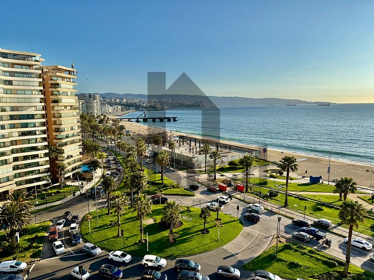 Espaçoso apartamento de frente para a praia e San Martin