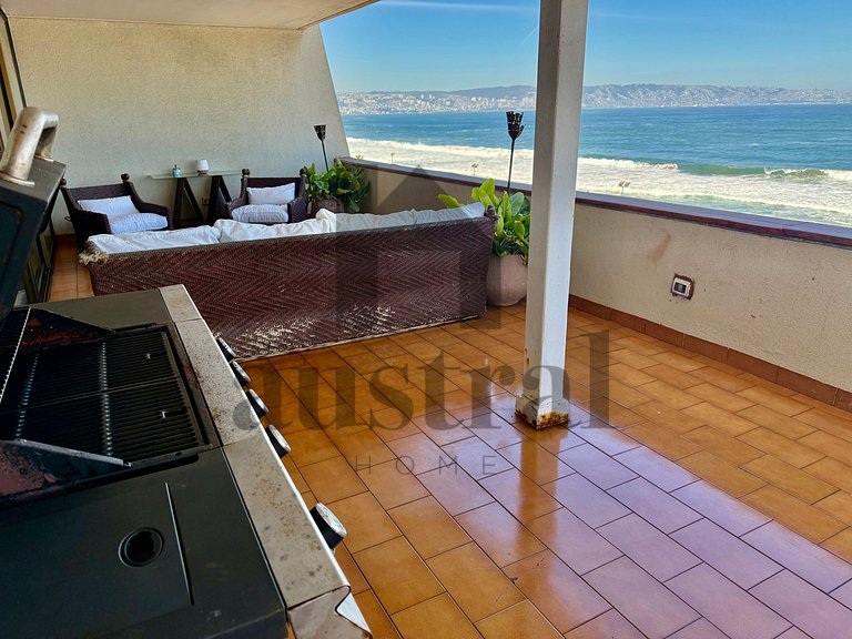 Wonderful apartment front of the 5th Sector Reñaca