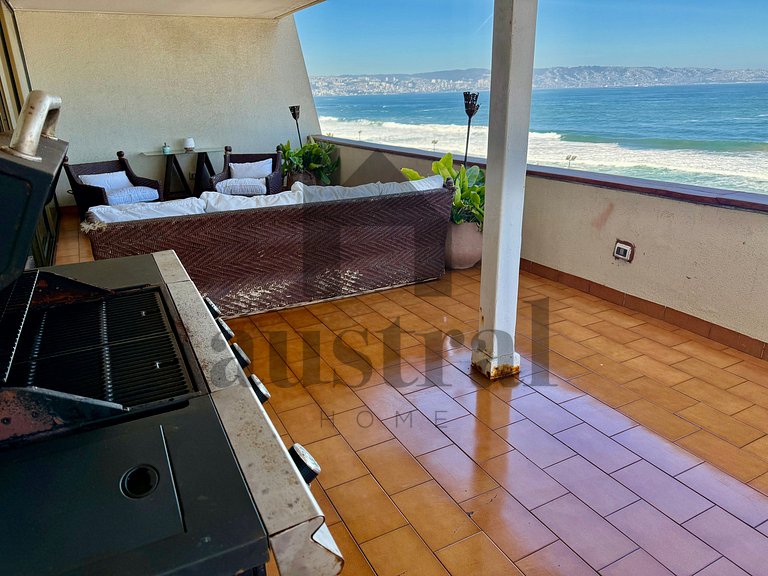 Wonderful apartment front of the 5th Sector Reñaca