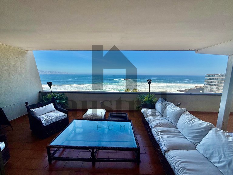 Wonderful apartment front of the 5th Sector Reñaca