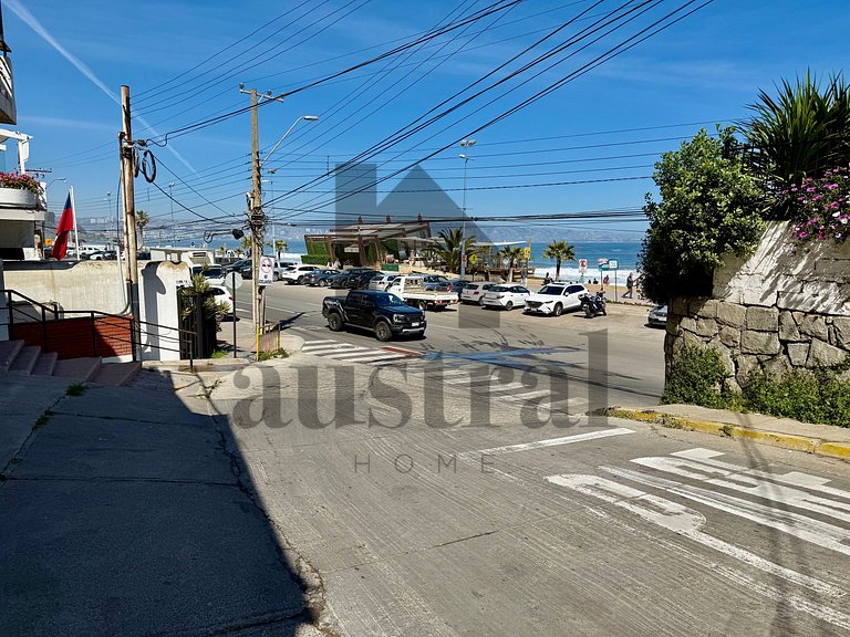 Wonderful apartment front of the 5th Sector Reñaca